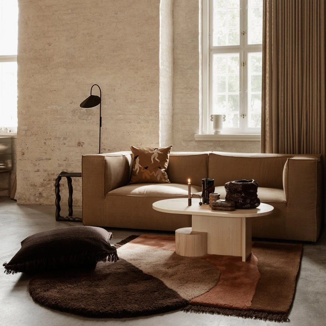 Stella wall lamp paired with Japandi and Scandinavian design furniture in serene bedroom