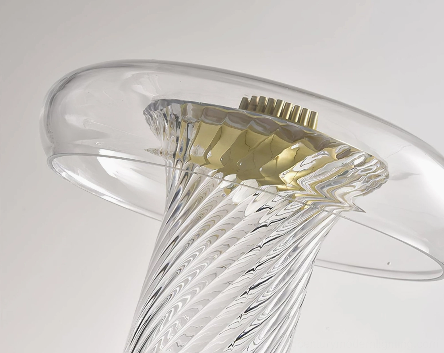 Stellar vintage glass table lamp with energy-efficient LED, perfect for minimalist and eclectic home styling