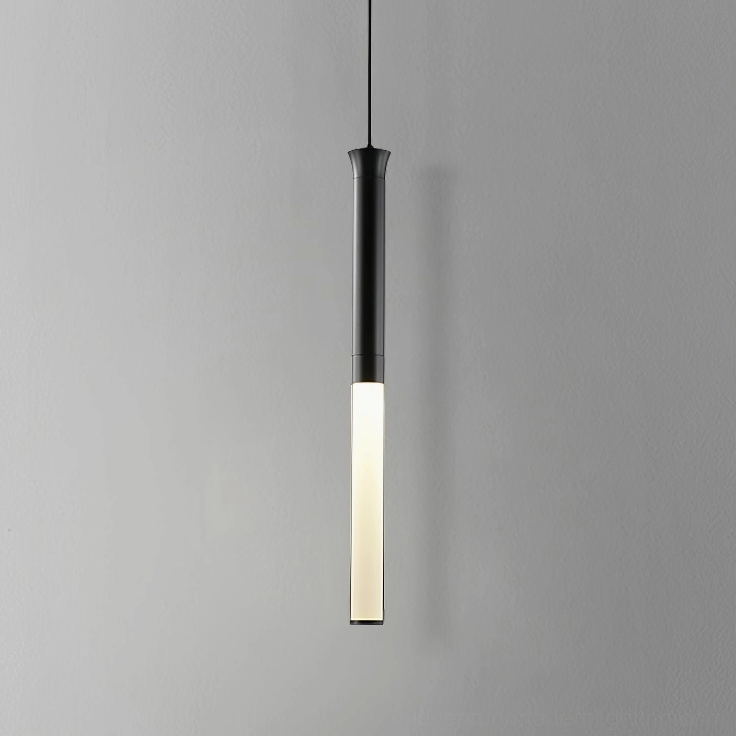 Stick LED pendant light available in cool light and warm light color temperature options