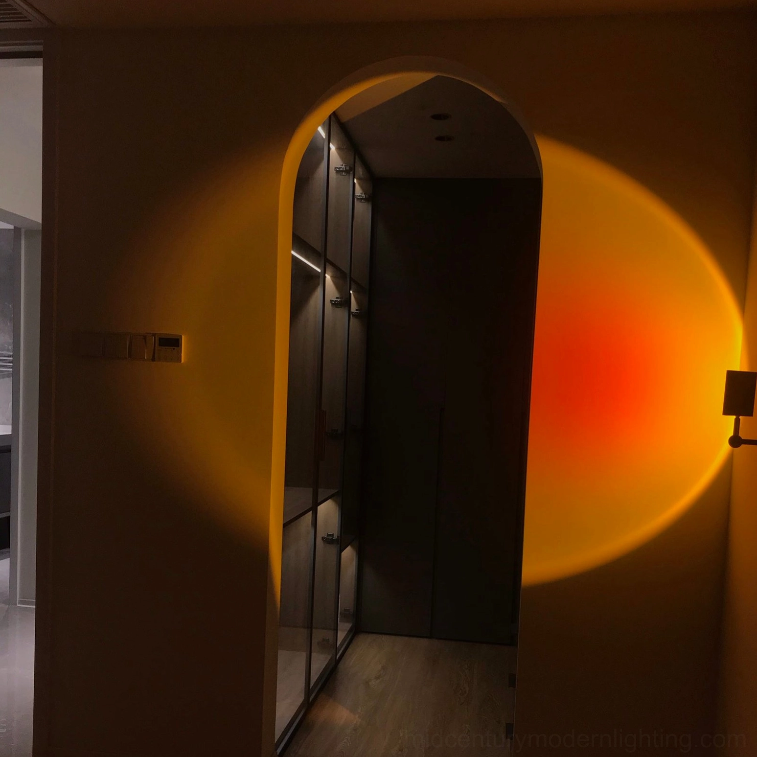 Sunset Halo hardwired installation wall switch electrical connection setup