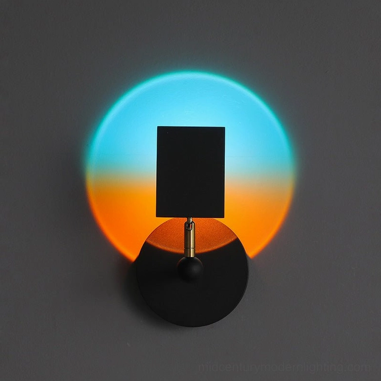 Sunset Halo product lifestyle warm ambient home interior atmospheric mood lighting