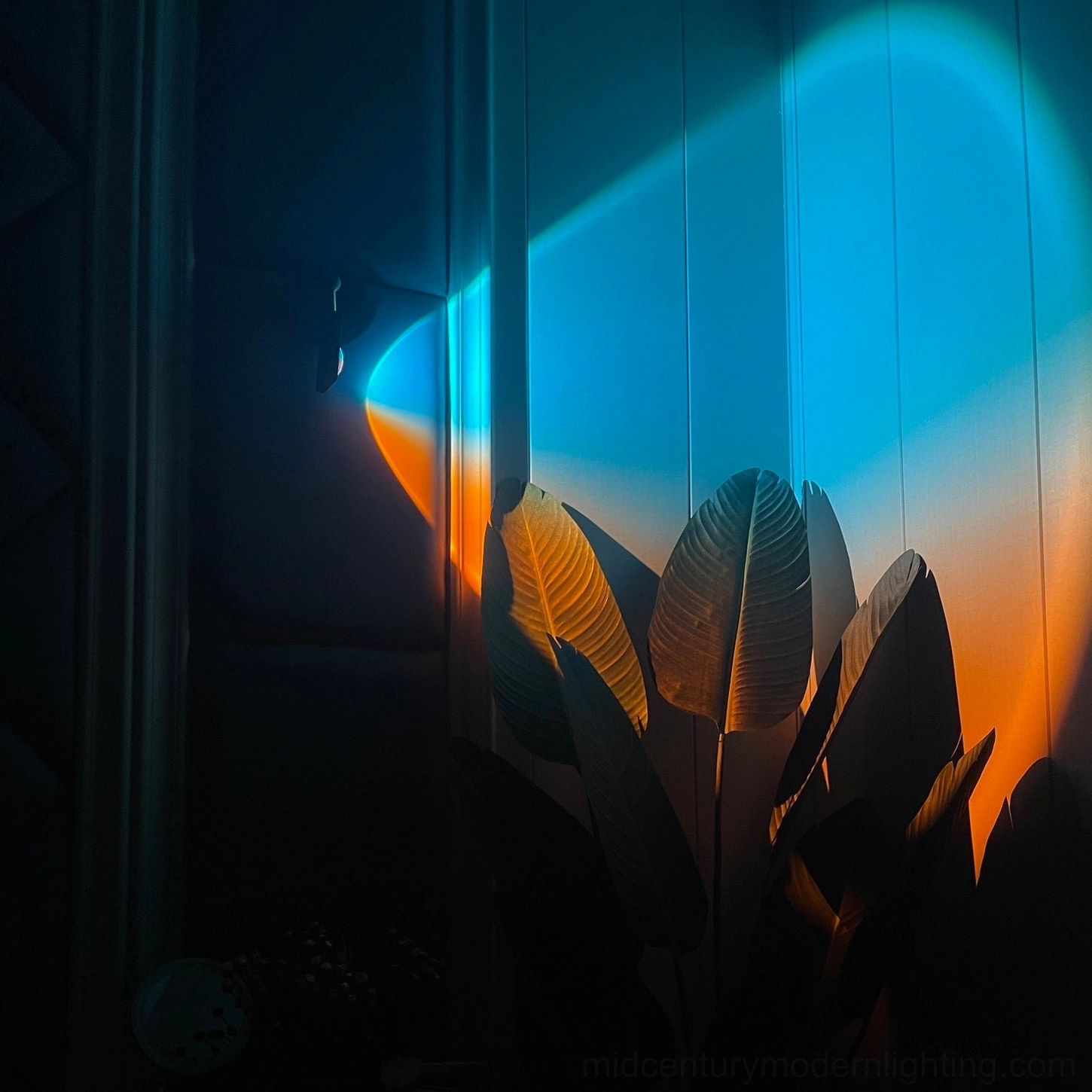 Sunset Halo photography studio creative space mood lighting installation setup