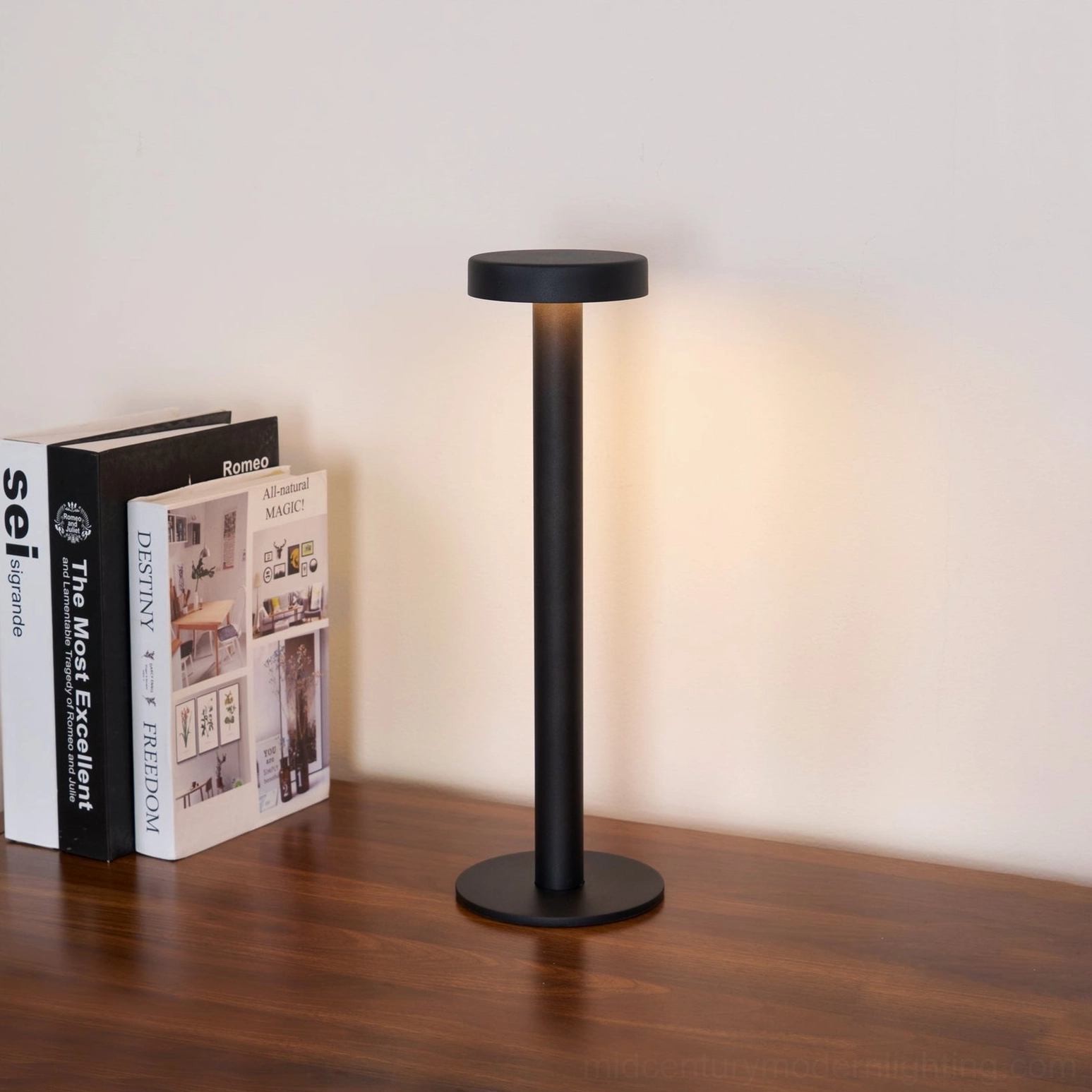 Tetatet cordless table lamp USB charging cable battery powered portable design