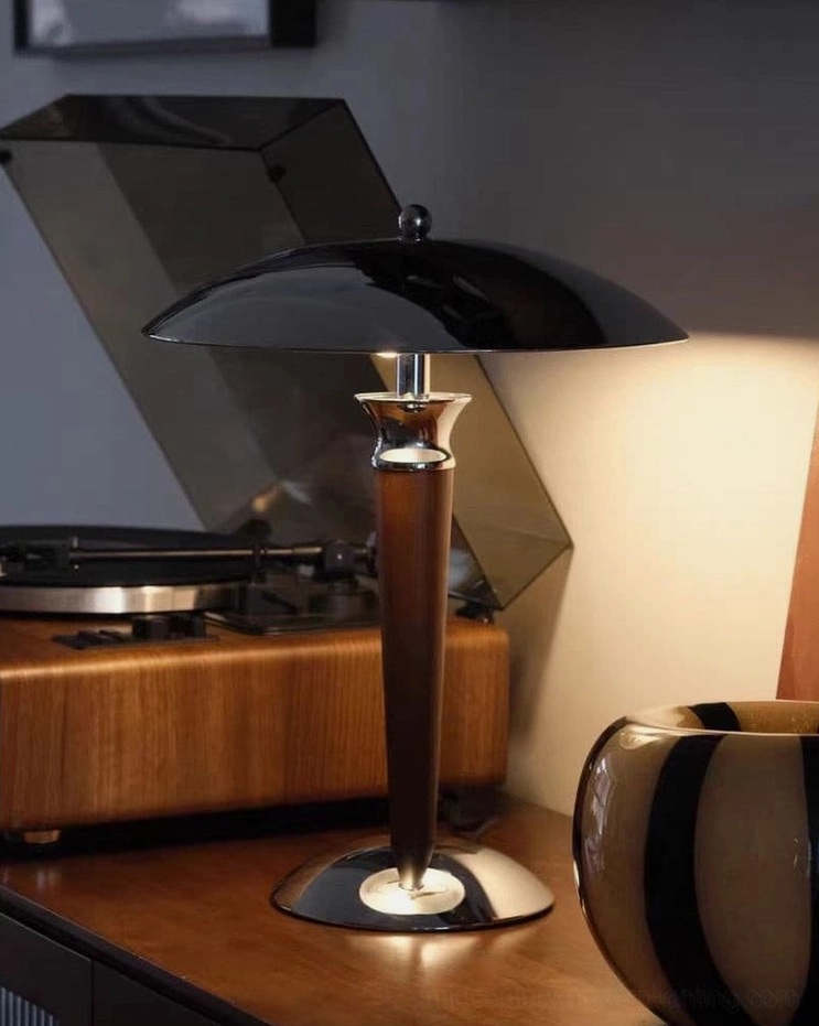 Tibby table lamp base and wooden component construction quality detail showcase