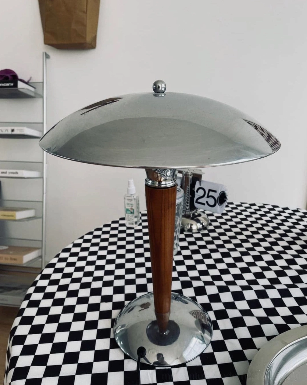 Tibby table lamp with natural light wood finish variant option