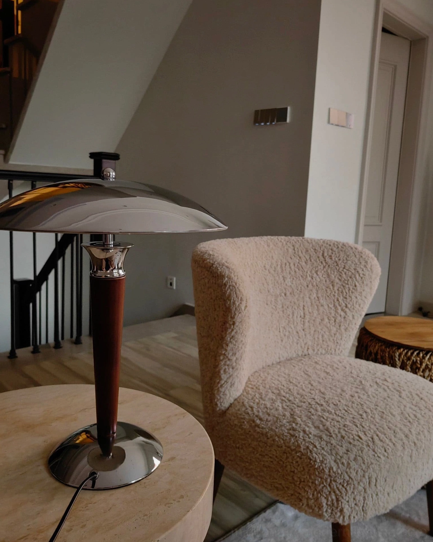 Tibby modern lamp size and scale proportions comparison with surrounding objects