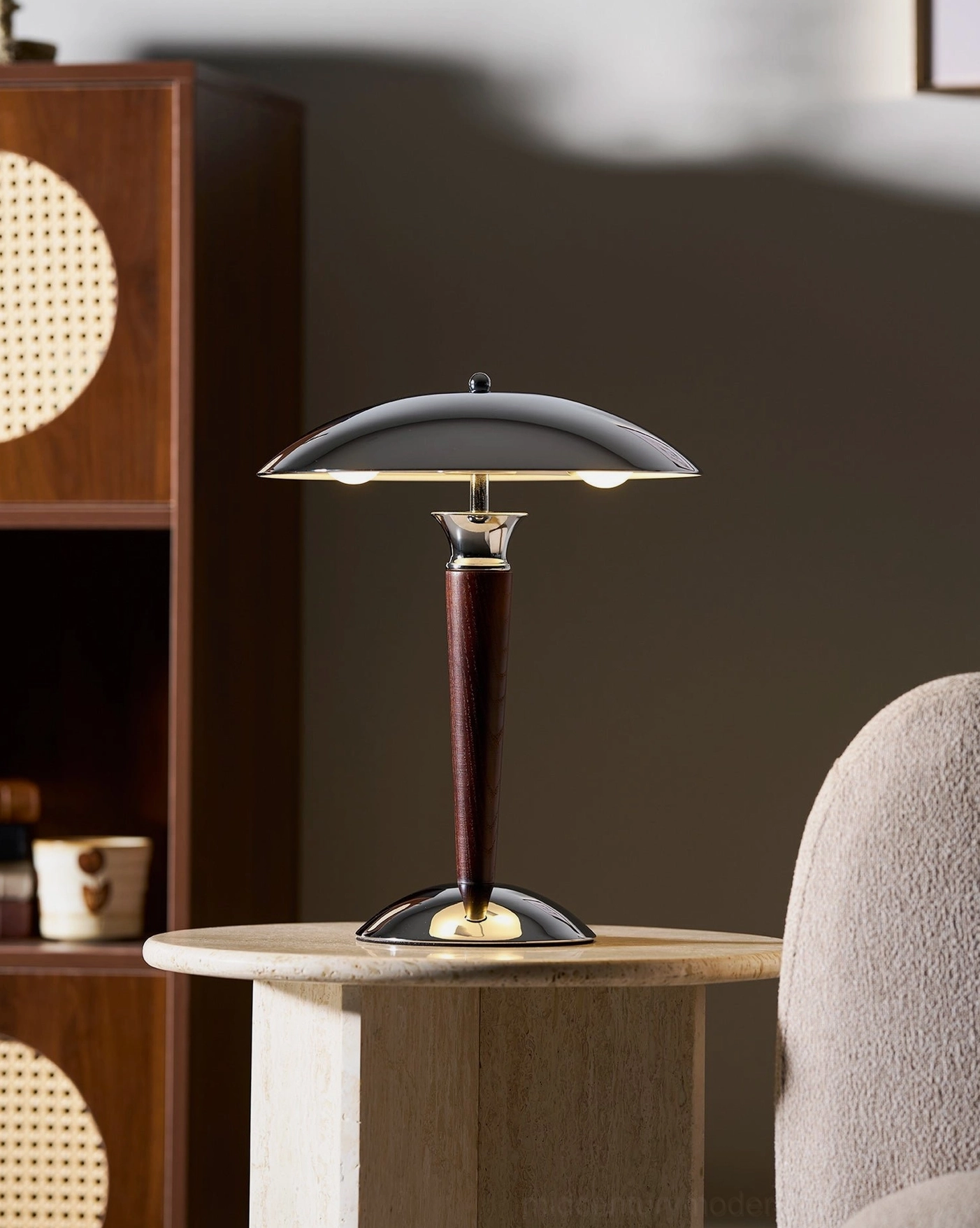 Tibby mid-century modern table lamp professional studio product photography