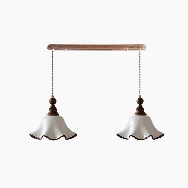 Toledo two-light pendant arrangement perfect for medium kitchen islands and hallways