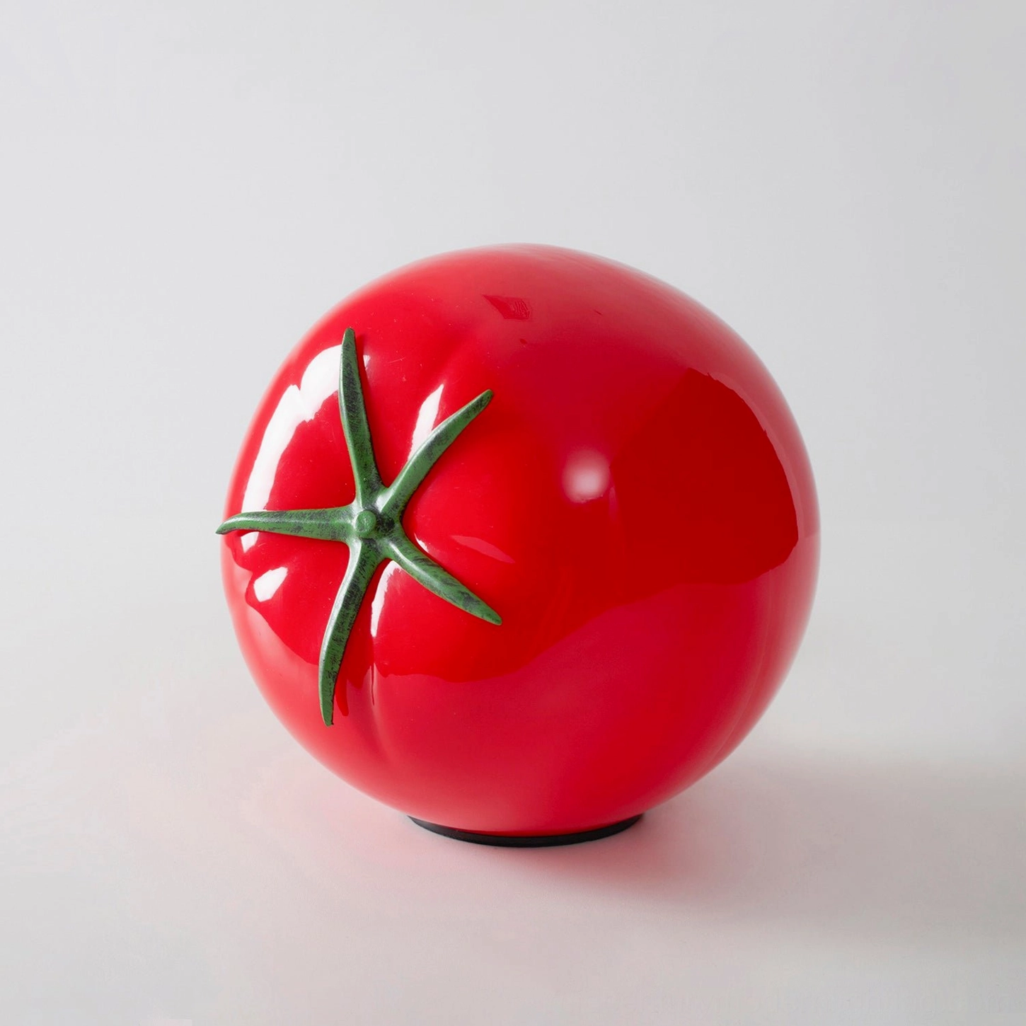 Tomato glass lamp compact size perfect for small spaces bedside table