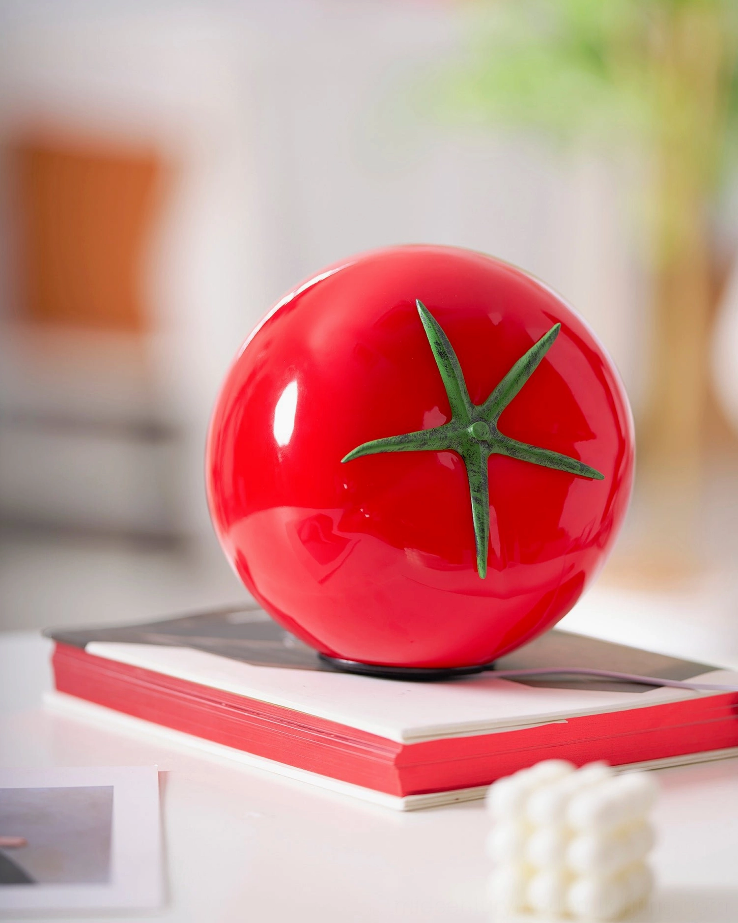 Tomato glass lamp rechargeable 2000 mAh battery portable cordless lighting