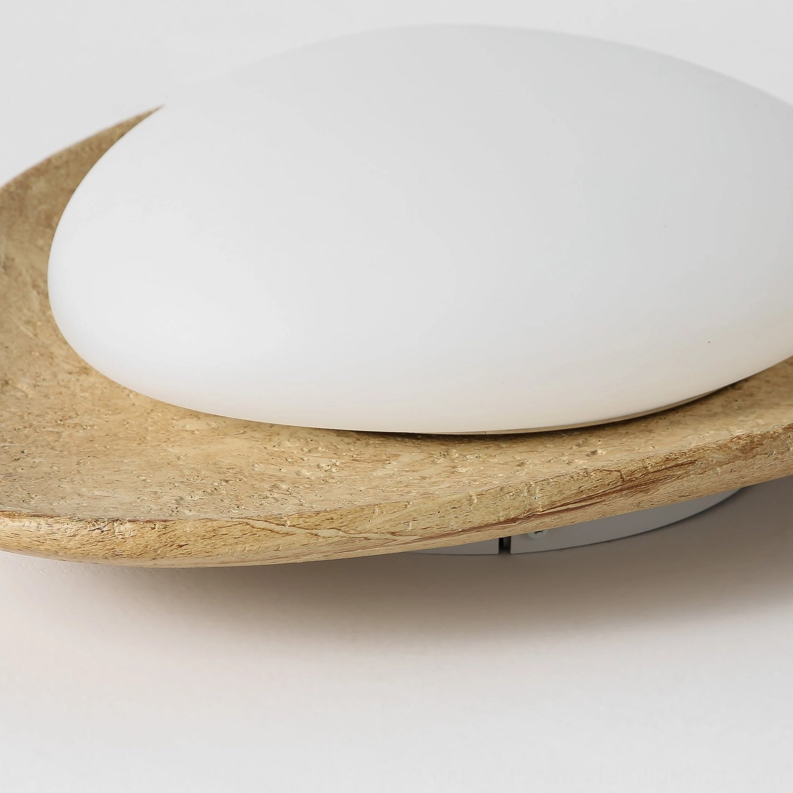 Topo organic mid-century ceiling fixture installation guide and hardware detail close-up view