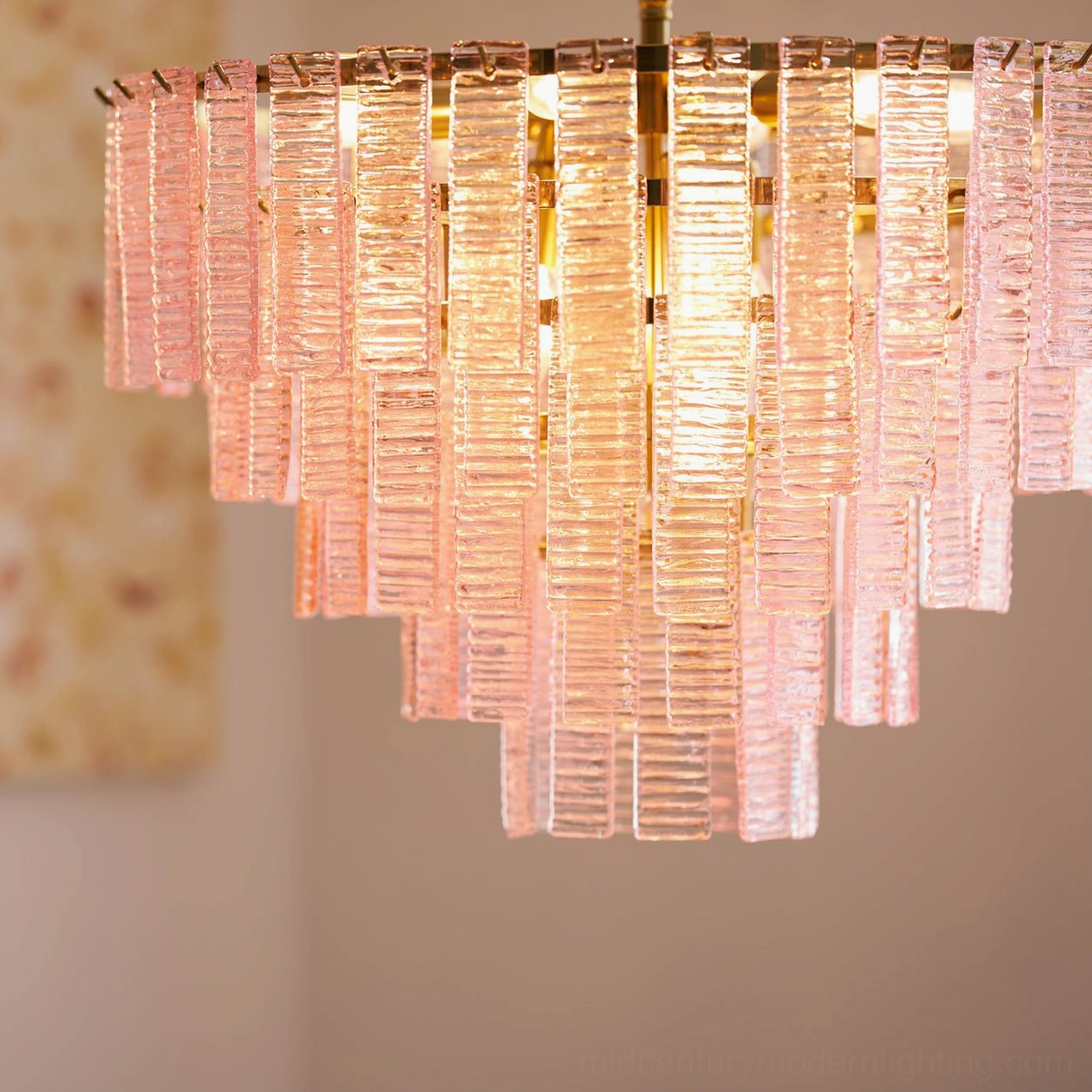 Toronto chandelier product lifestyle image in contemporary home interior design setting