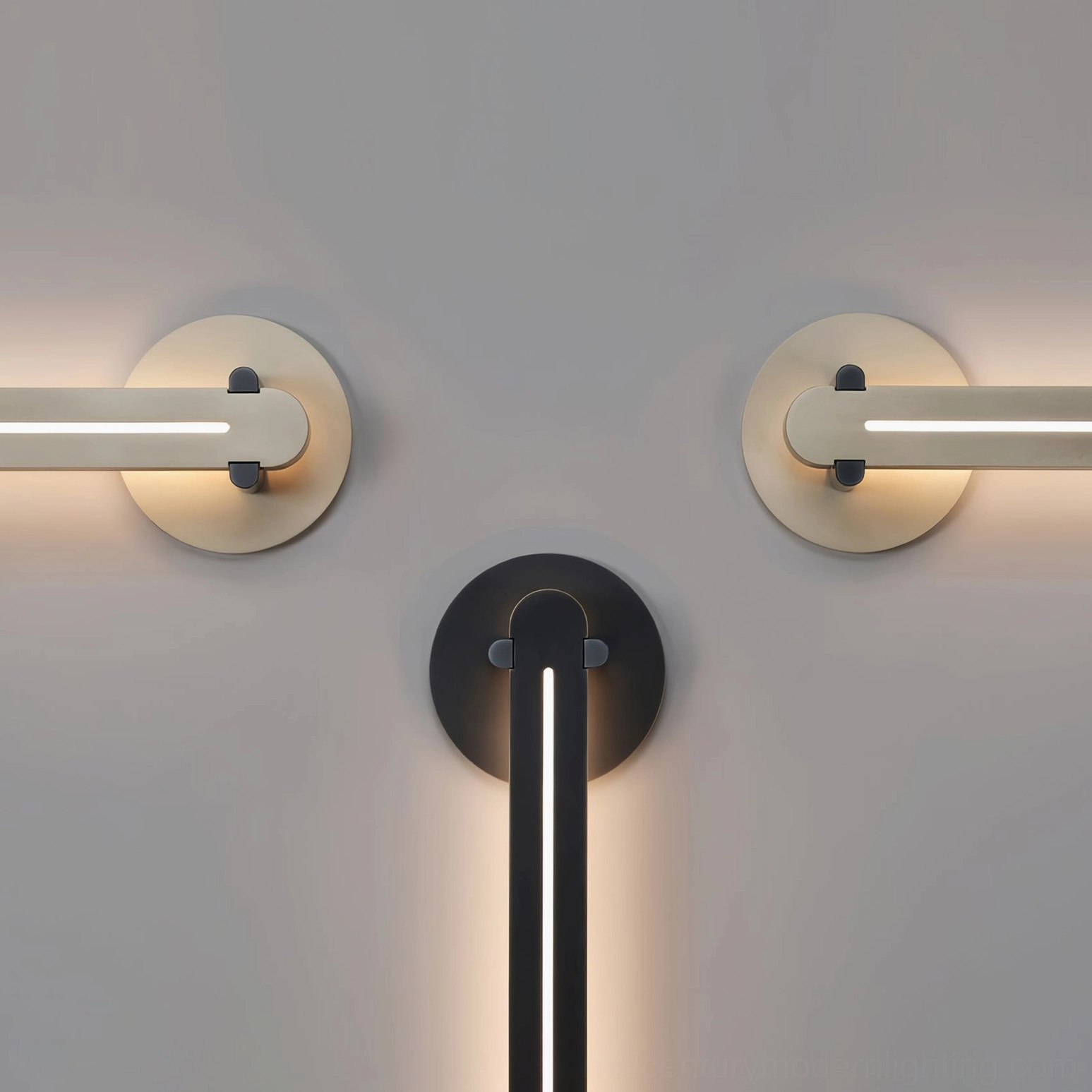 Single Torpedo LED wall sconce mounted in modern home showcasing warm light distribution and ambient illumination quality