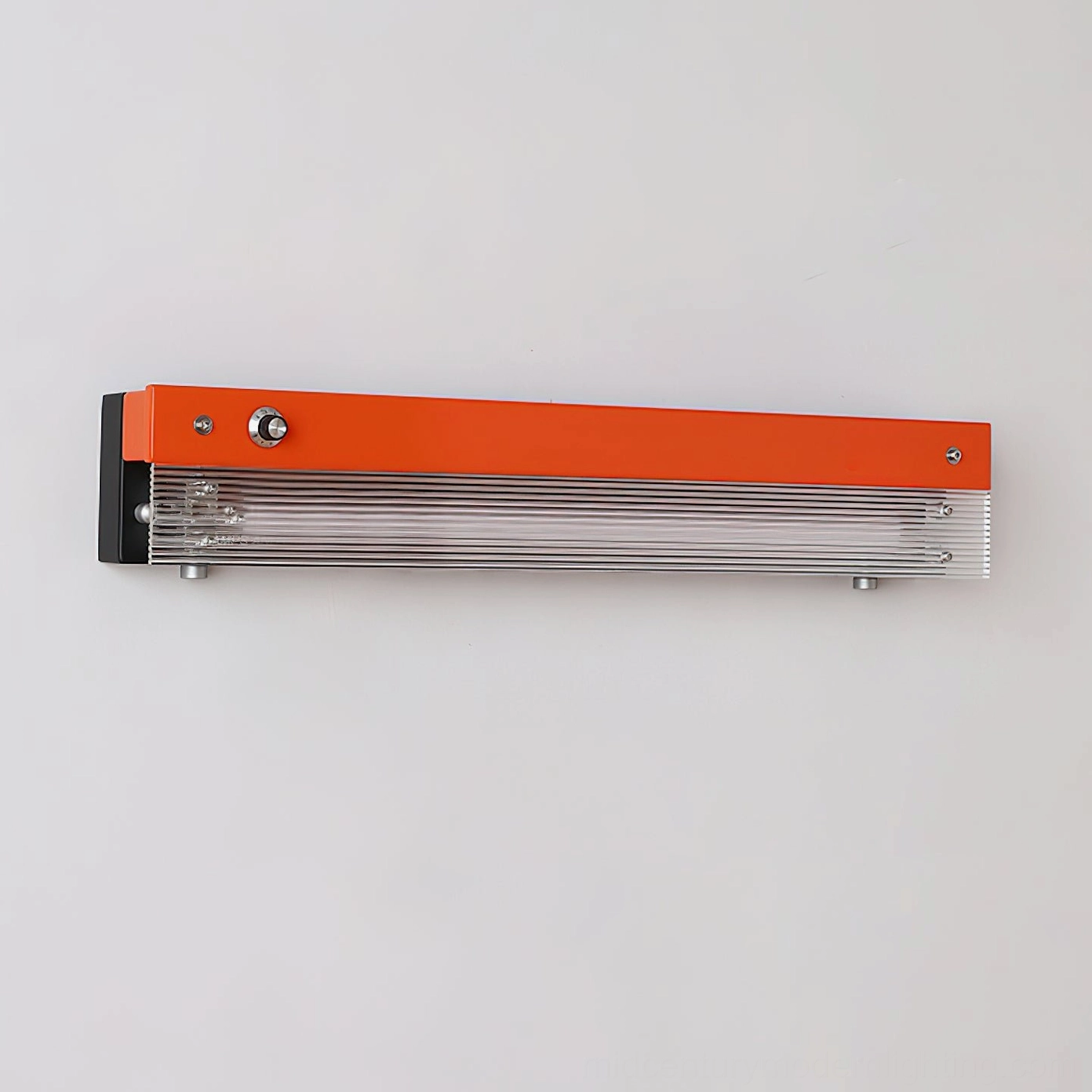 Totem wall lamp functional shelf display with accent lighting in minimalist space
