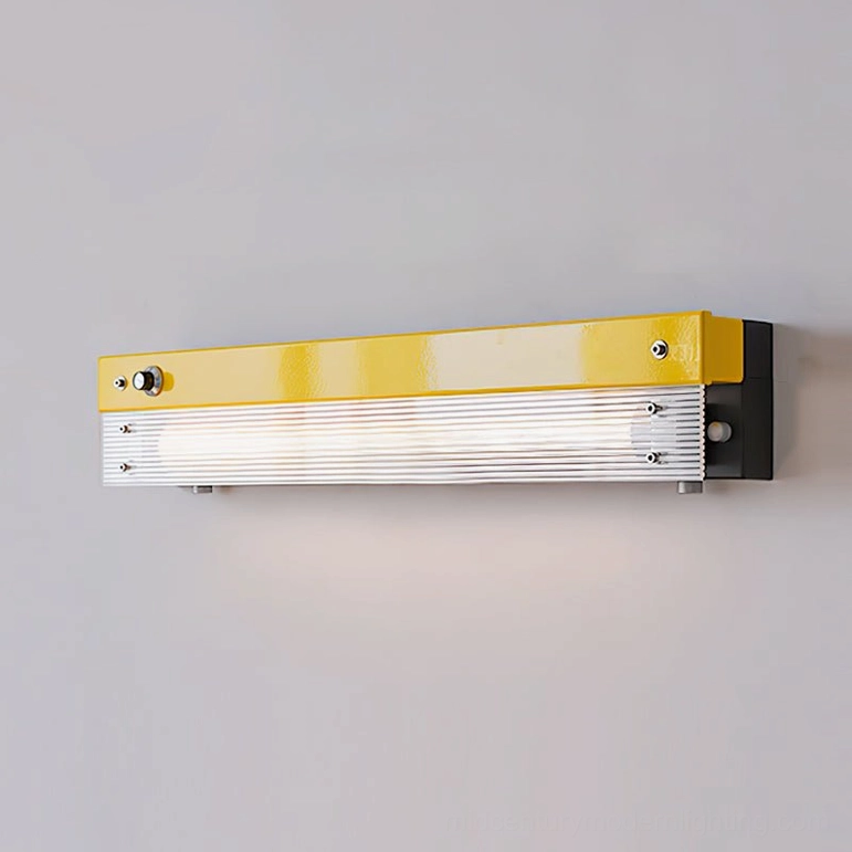 Totem wall lamp yellow and clear color option for retro modern home lighting