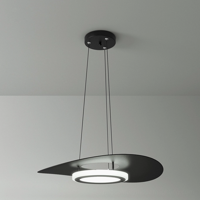 Towers pendant lamp with dual suspension wires studio photography