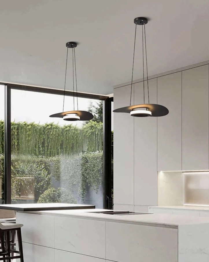 Towers pendant lamp installation overview white background
