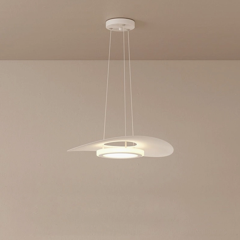 Towers disc pendant fixture modern minimalist aesthetic