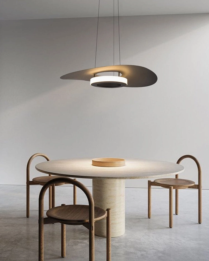Towers disc pendant lamp cluster arrangement interior design