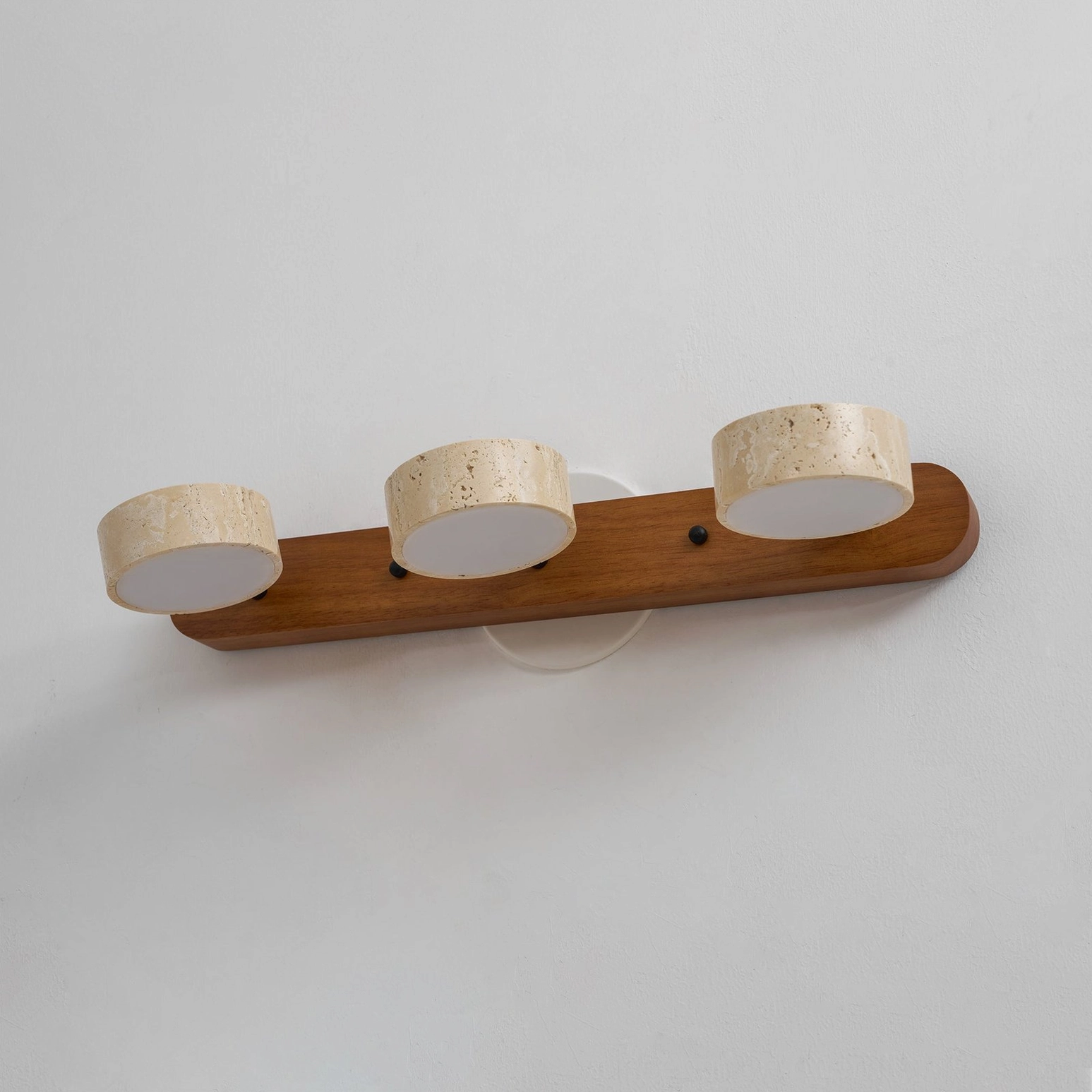 Elias travertine wall sconce Frank Lloyd Wright design tradition influence
