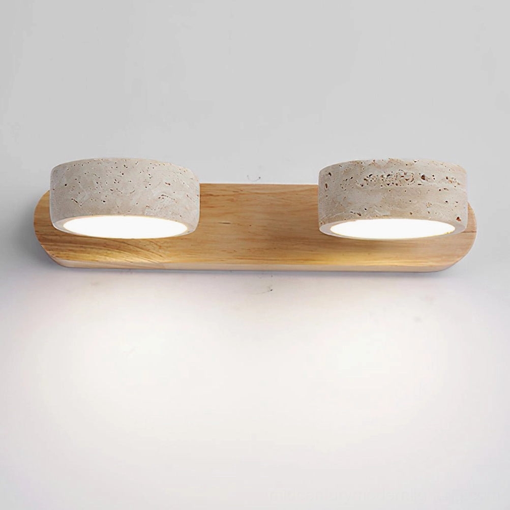 Travertine wall lamp room transformation interior design inspiration showcase