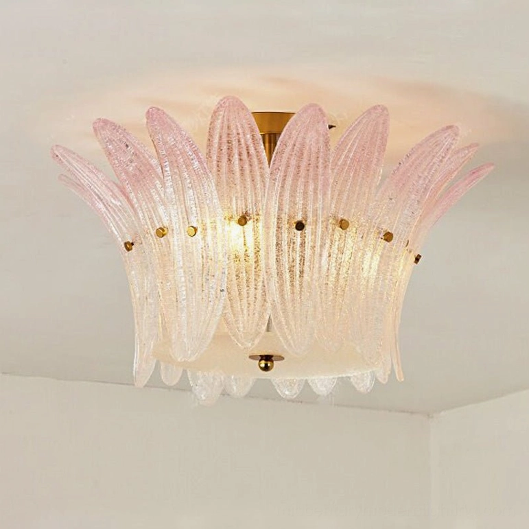Treviso compact 19.7 inch diameter semi-flush ceiling light in chrome finish, ideal for standard ceiling heights