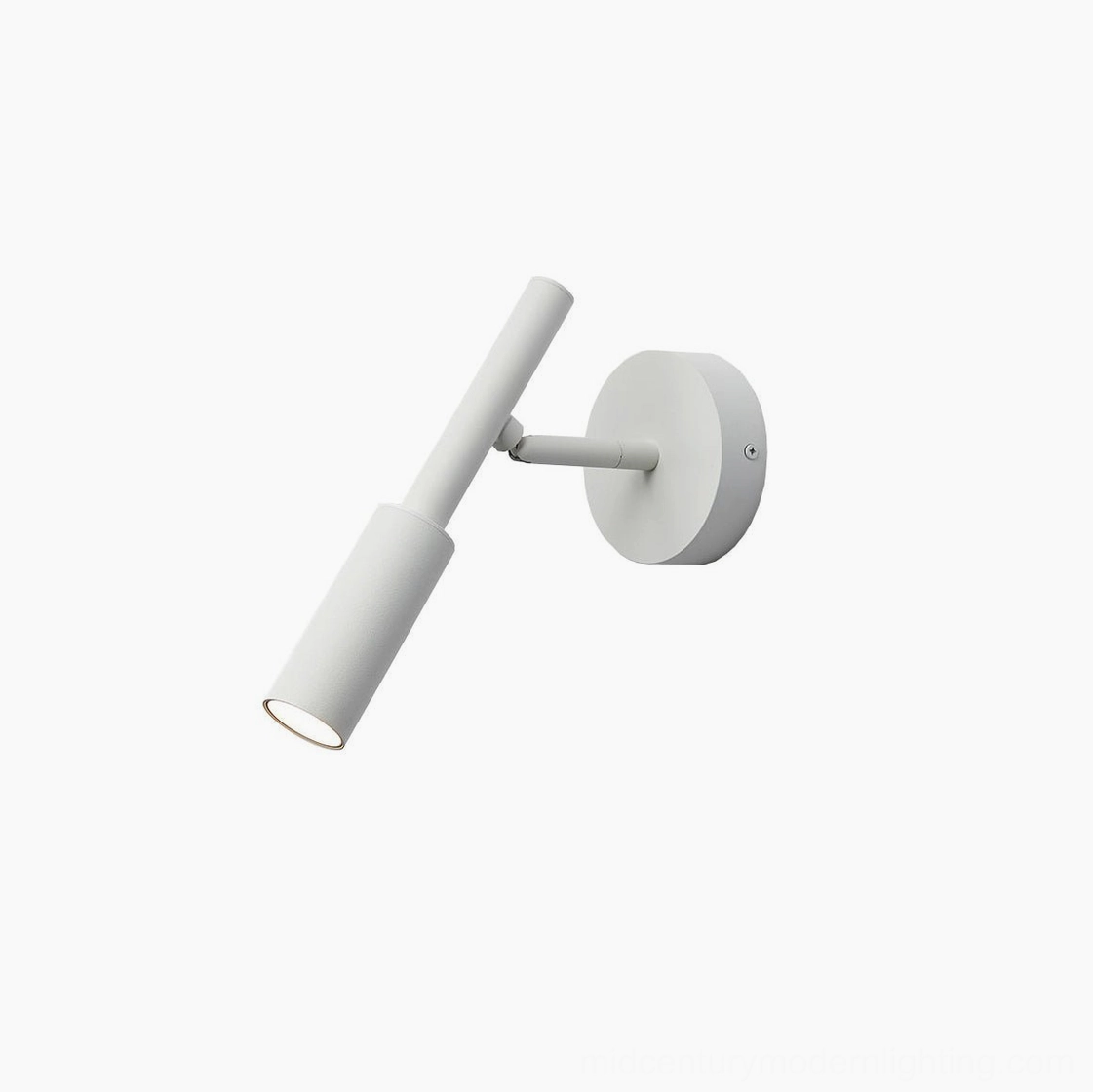 Tubino recessed wall sconce cylindrical metal lamp minimalist mid-century modern