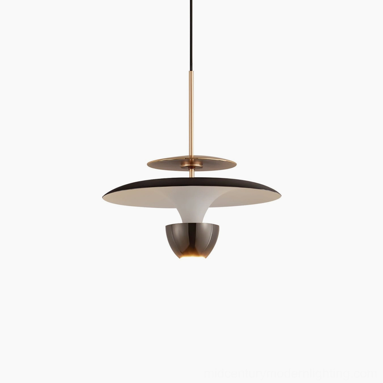 UFO pendant light full product showcase mid-century modern
