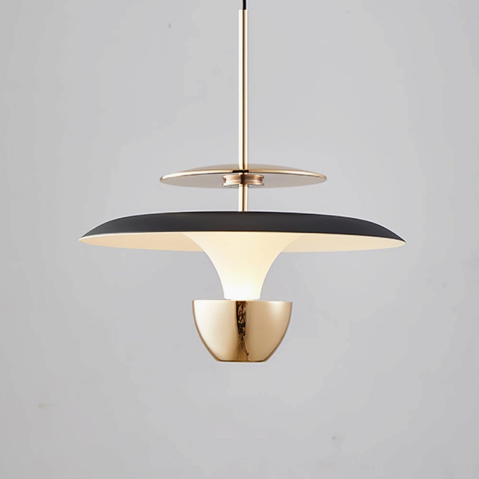 Gold and black UFO pendant light premium color combination