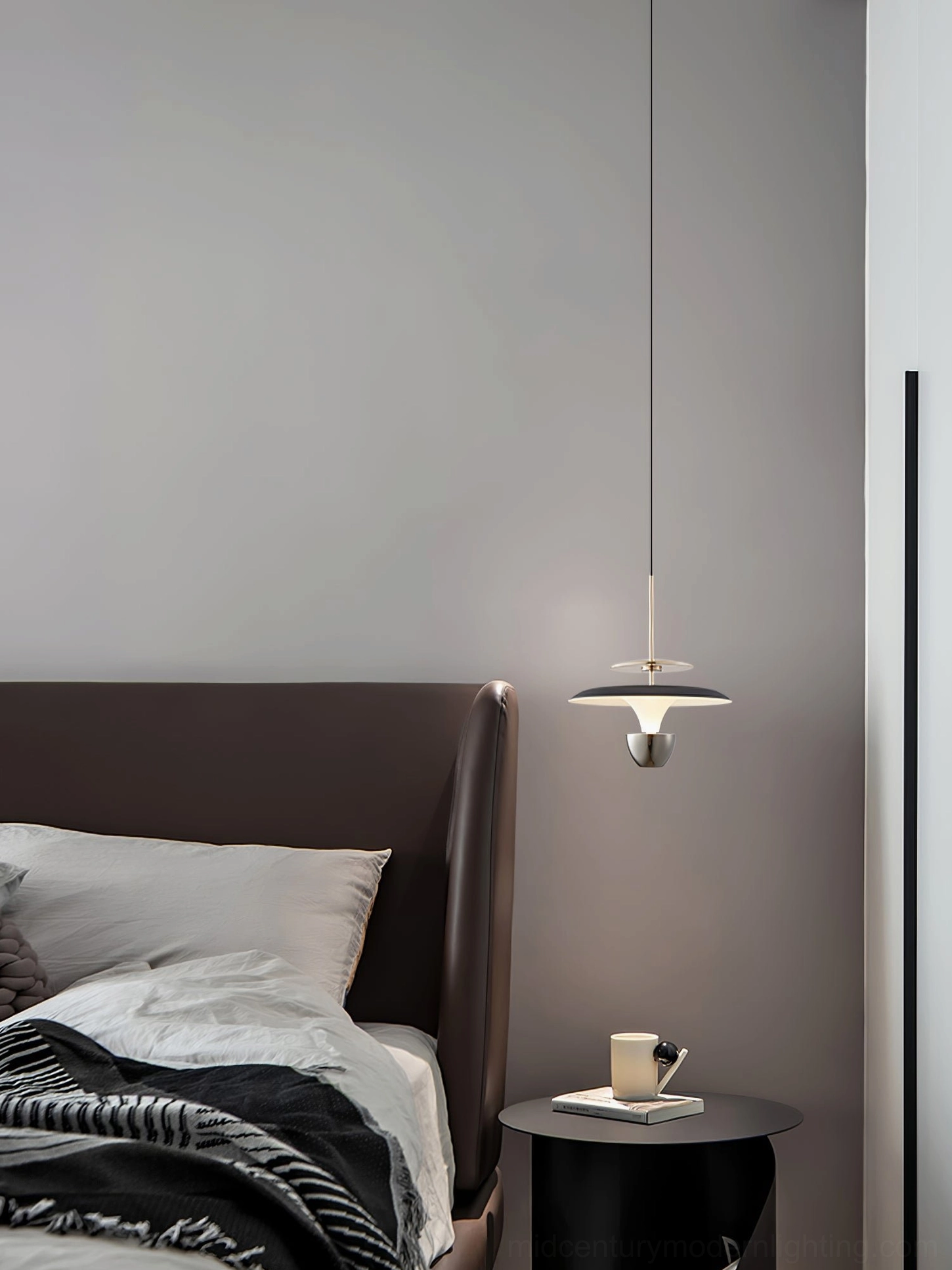Mid-century modern UFO pendant light kitchen counter lighting