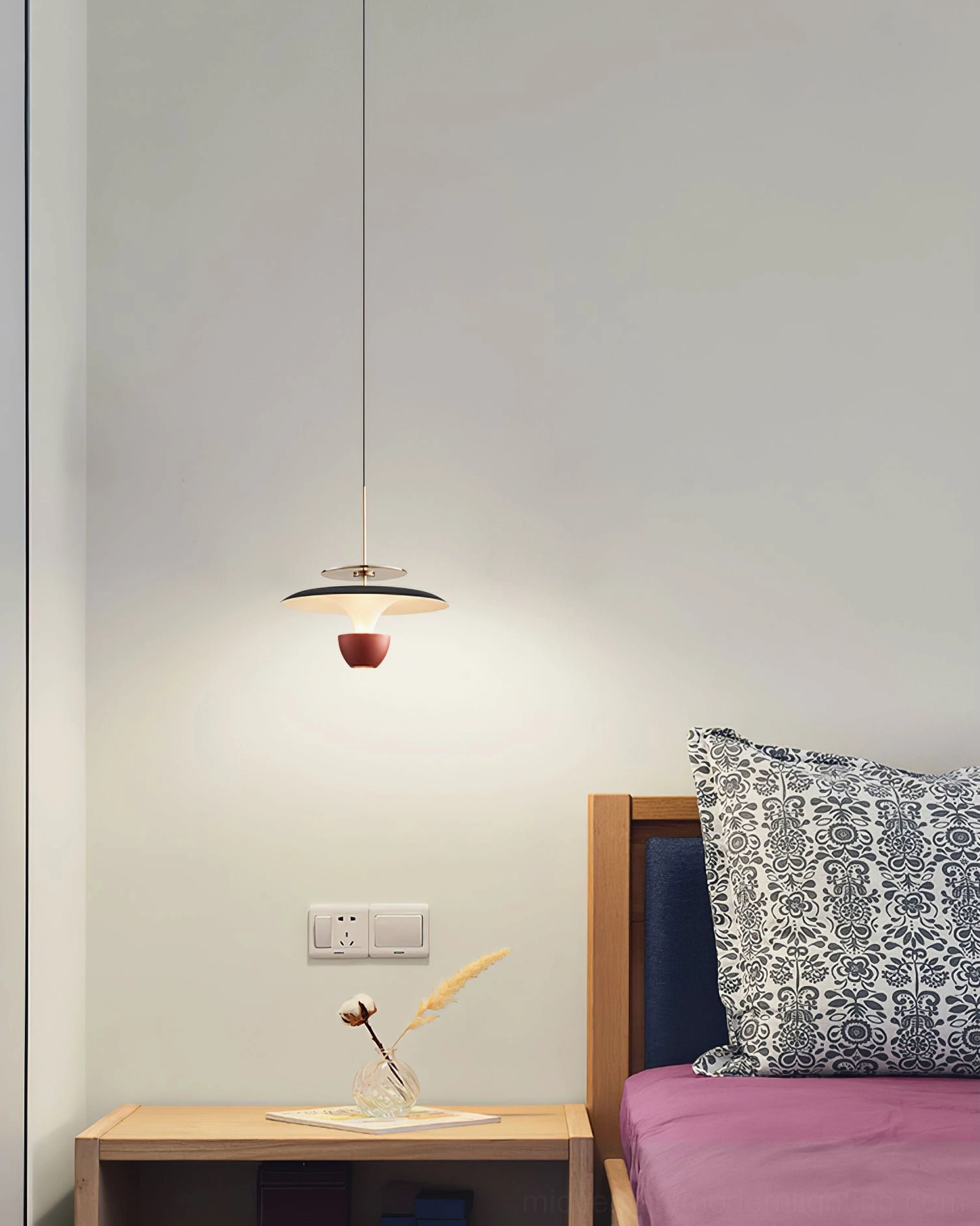 UFO pendant light warm dimming feature ambient control