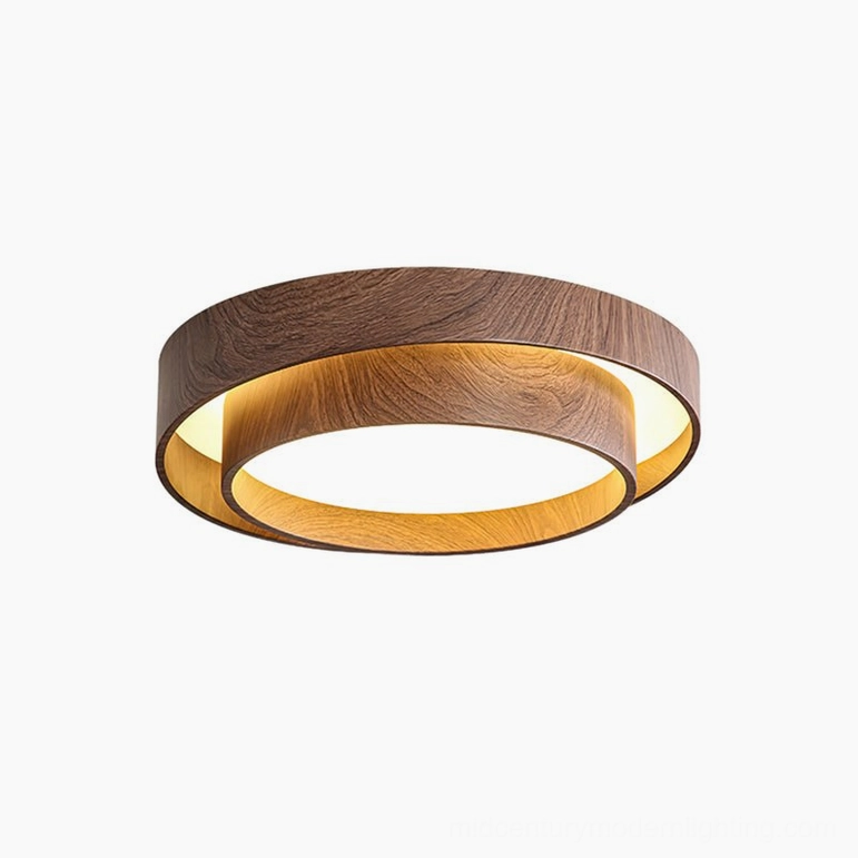 Vaako 40cm small walnut ceiling lamp product shot for variant selection showing compact size option