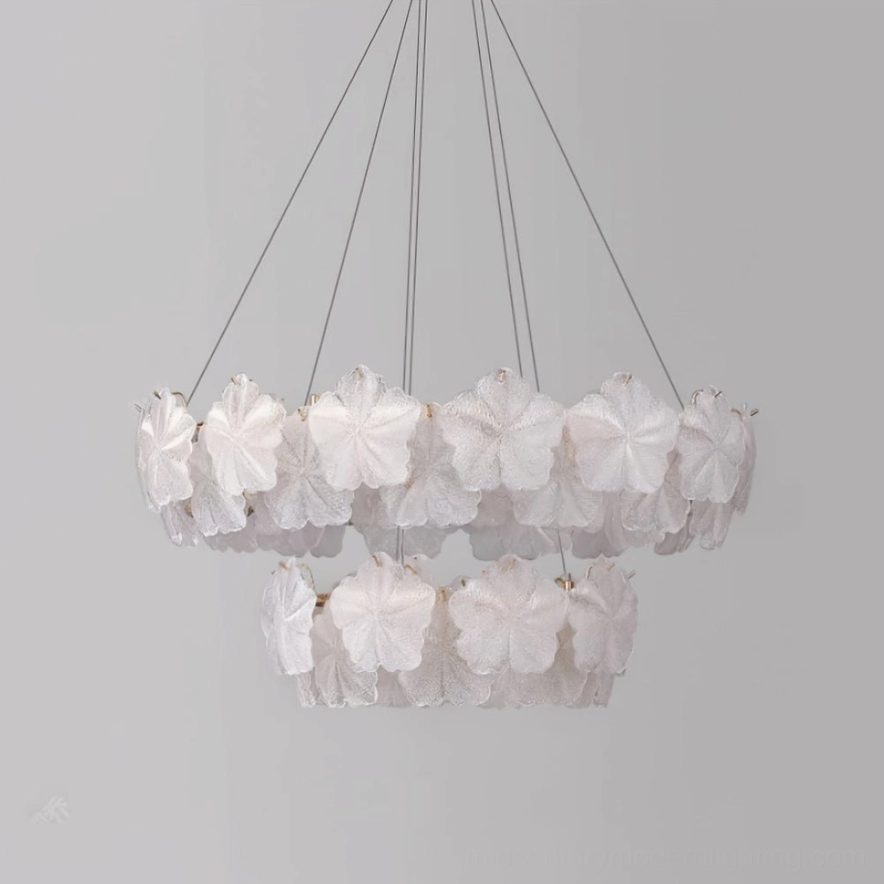 Valery tiered chandelier architectural photography, ceiling-mounted installation