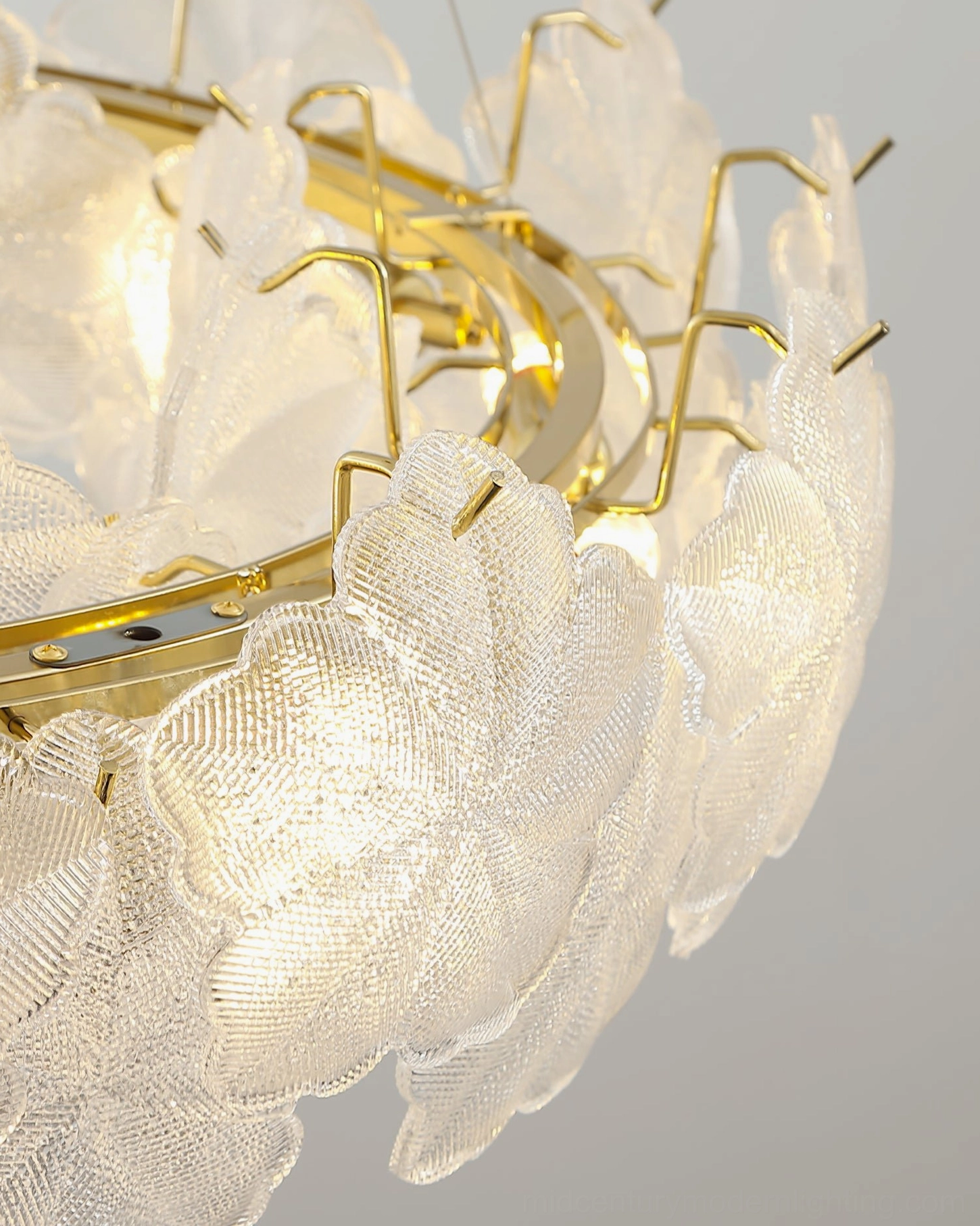 Mid-century modern Valery chandelier, contemporary interior design setting