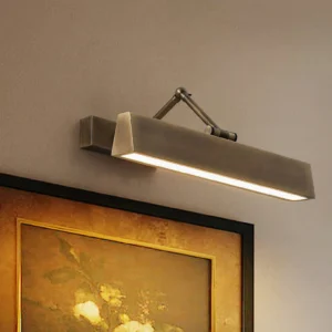 Vance picture light illuminating framed floral artwork modern home gallery wall