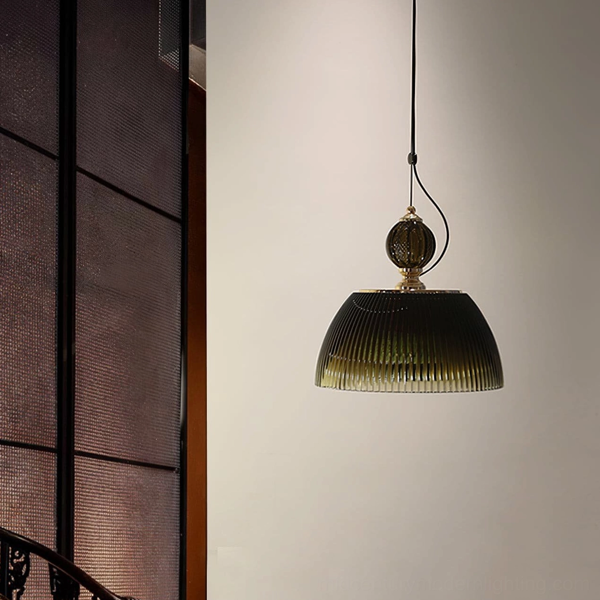 Mid-century modern pendant lamp demonstrating how versatile design works in multiple interior style contexts