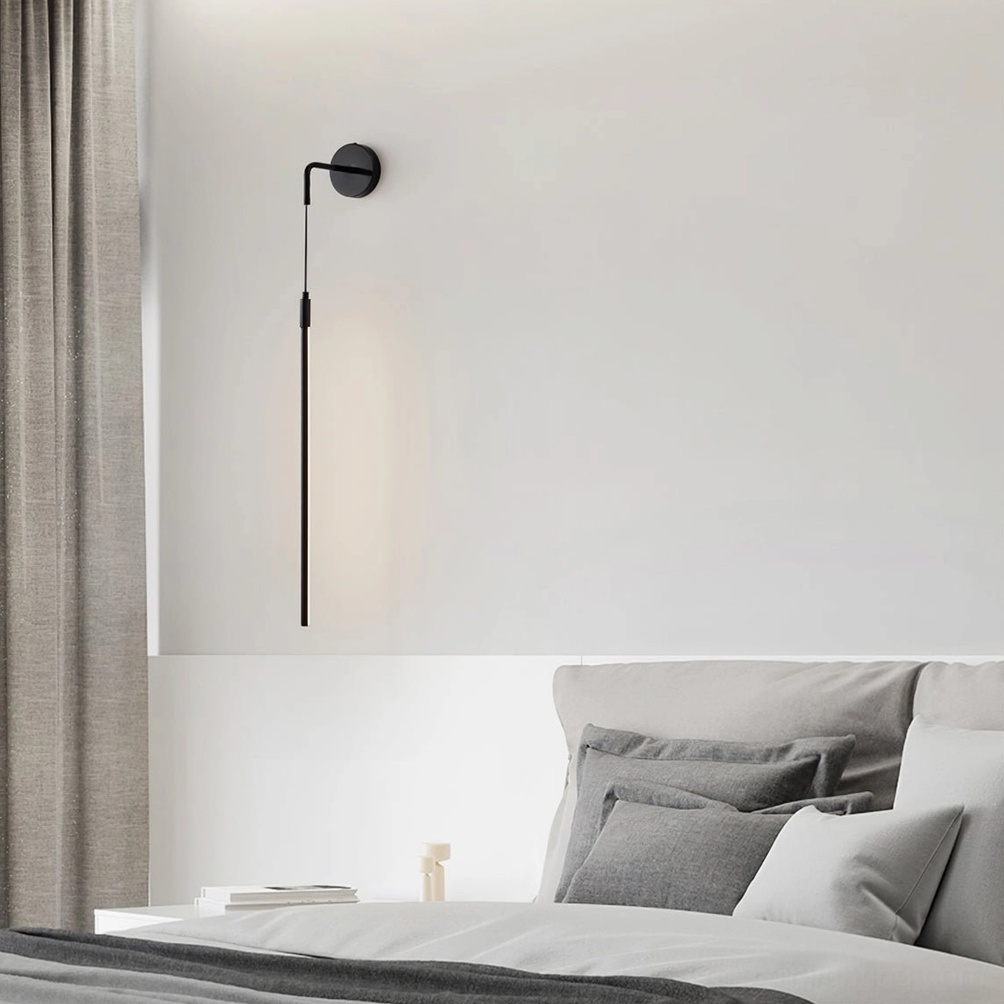 Vesta linear wall lamp with integrated LED technology modern minimalist design