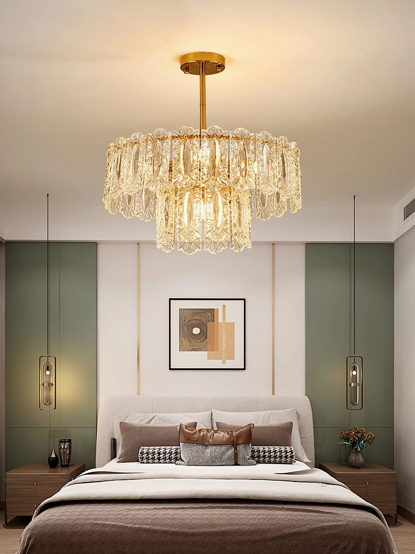 Vienna crystal chandelier with Edison bulbs delivering nostalgic warm atmospheric lighting