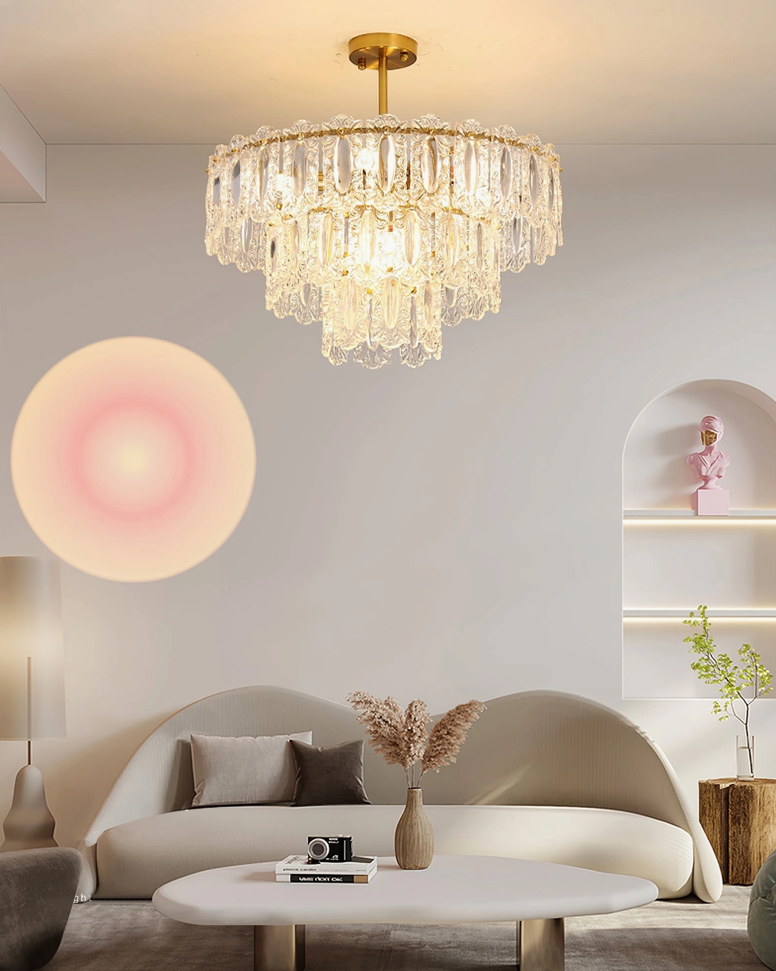 Vienna crystal chandelier LED bulb compatible energy efficient contemporary option