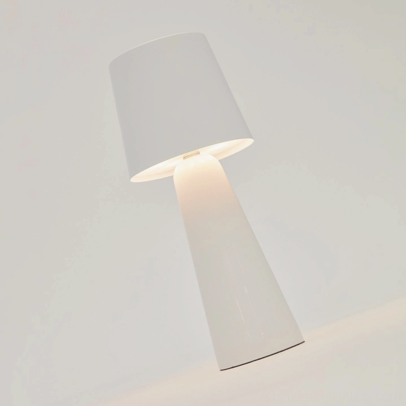 Villeroy cordless LED table lamp multiple color options black white sage green finish
