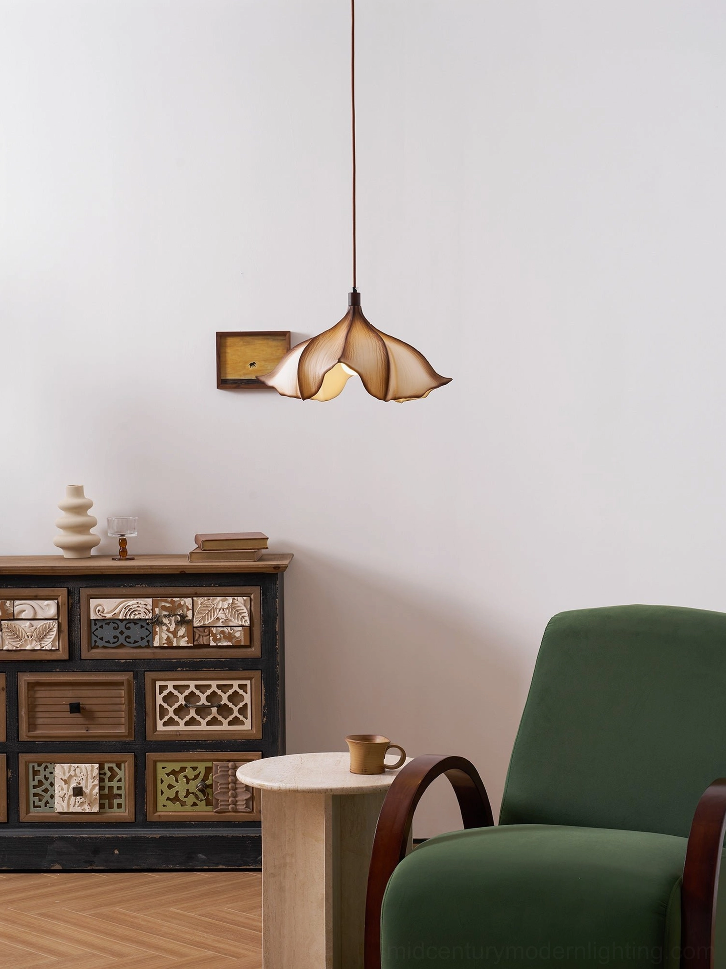 Viscontea 50cm PETG web pendant light architectural interior application and light quality