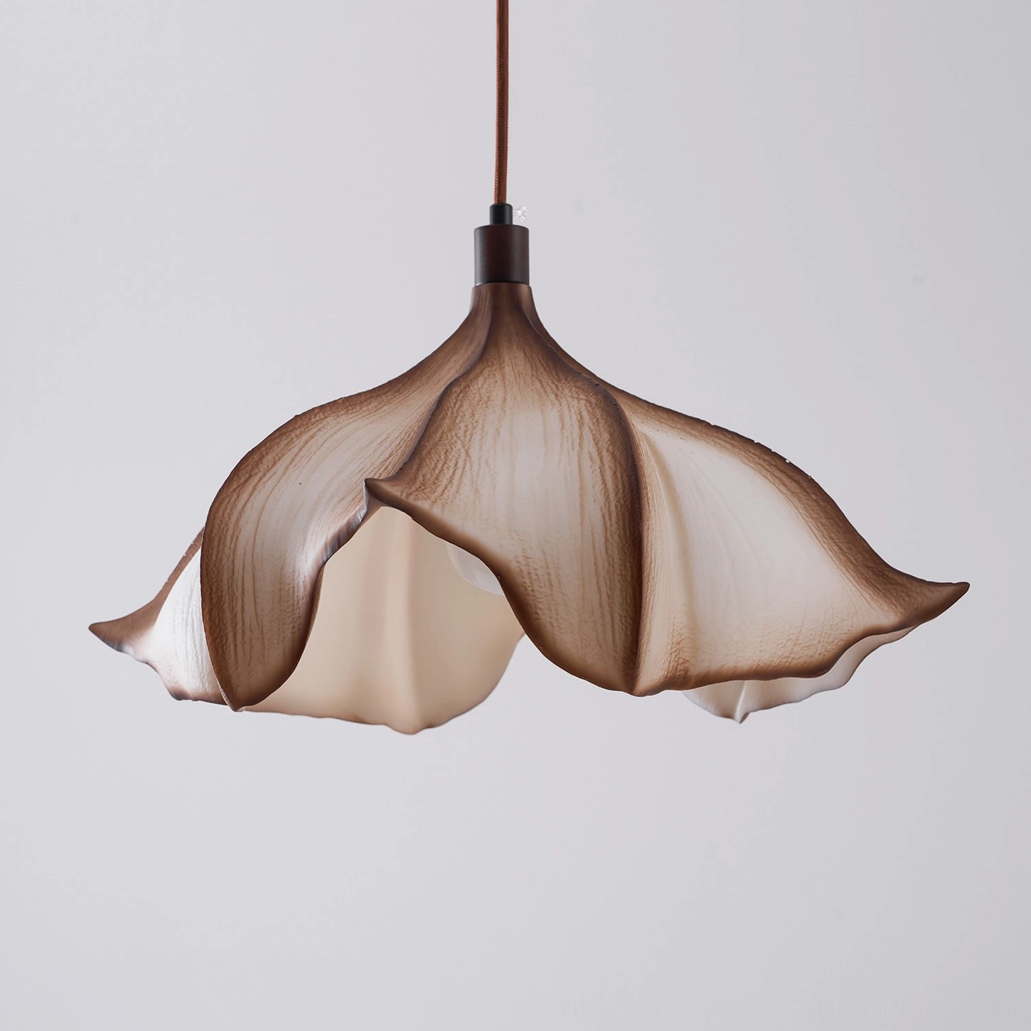 Viscontea 50cm mid-century modern pendant light in spacious contemporary living room setting