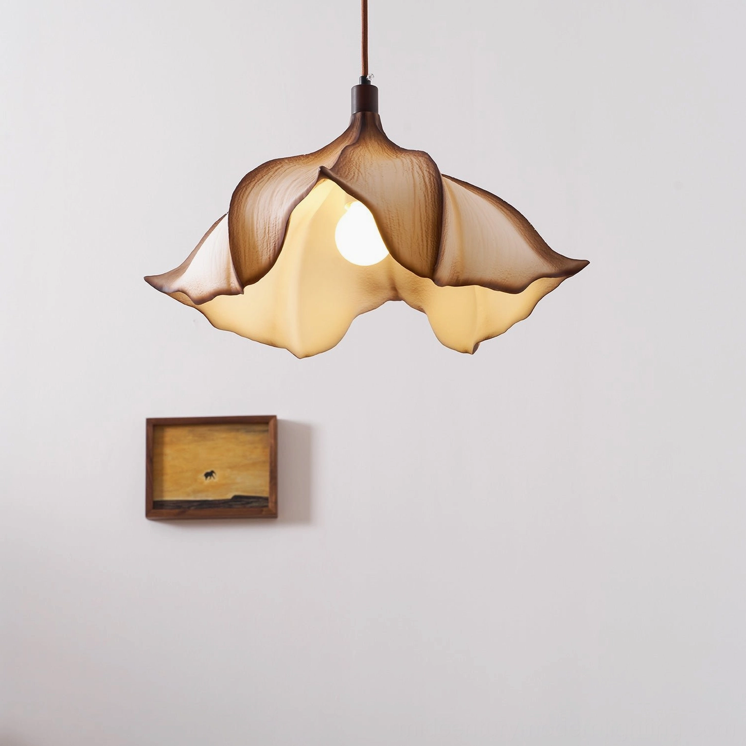 Viscontea pendant light 50cm size variant showing larger scale statement installation
