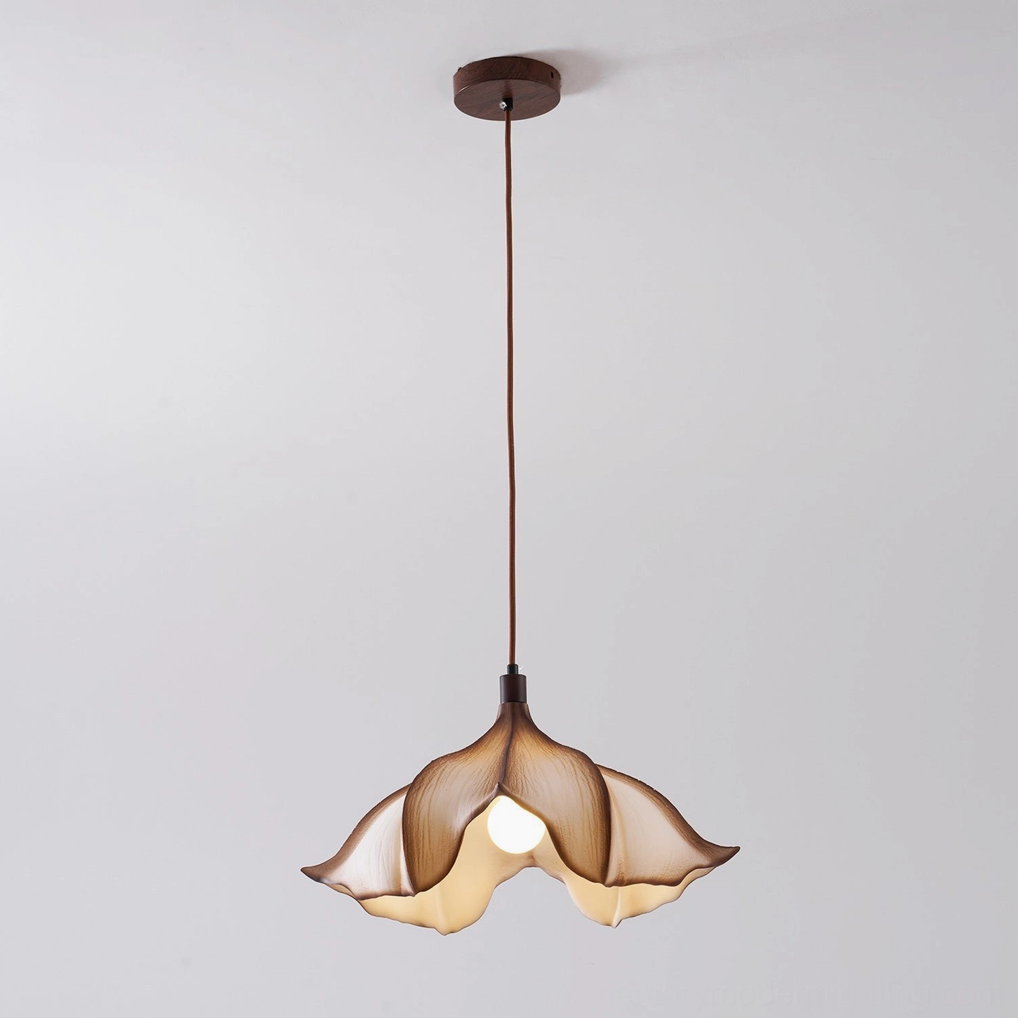 Viscontea 50cm pendant light stairwell installation showing staggered height multi-pendant arrangement