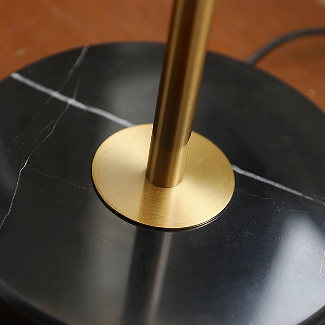 Vivant Shell Table Lamp mid-century modern three-tier shell lighting fixture design perspective