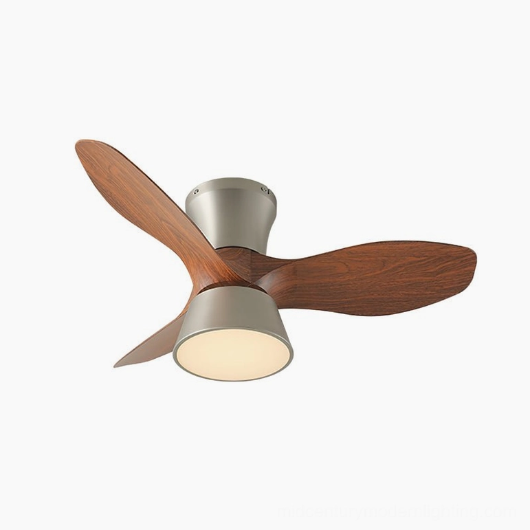 Volos Model B large ceiling fan light 31.5 inches diameter with three-color changing LED integrated lighting