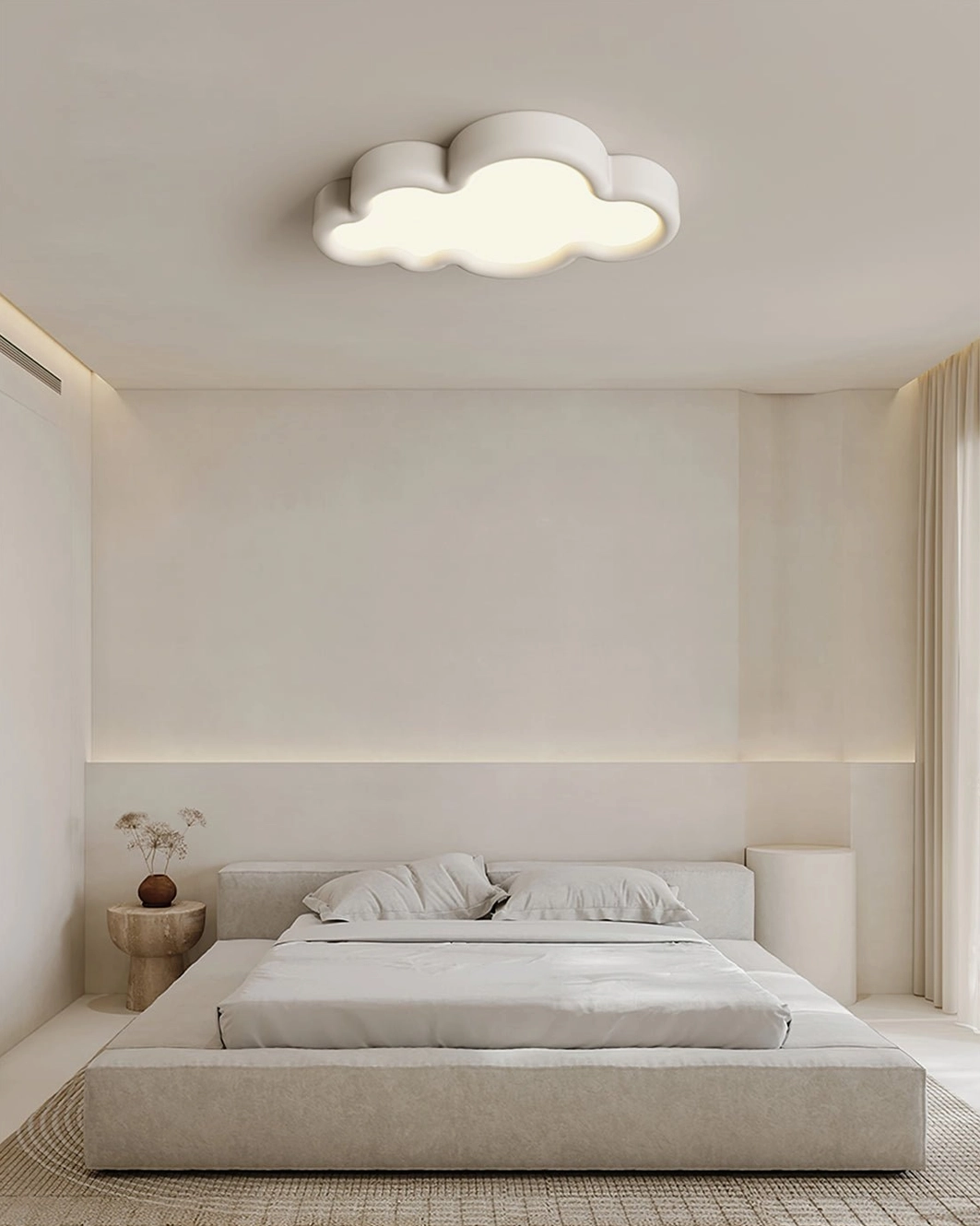 Crown Cloud ceiling fixture in soft white finish contemporary home lighting