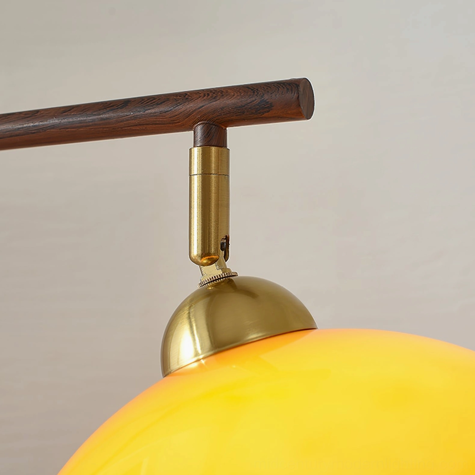 Winona arc floor lamp in eclectic transitional living space with mixed materials and warm ambiance