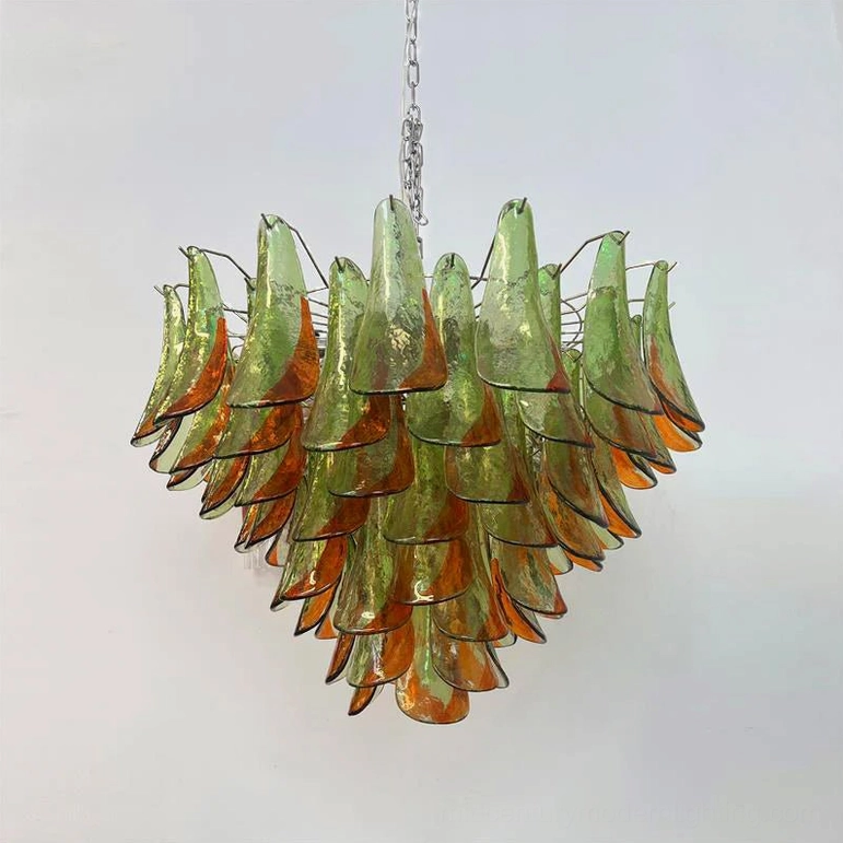 XL Marielle hand-blown glass chandelier architectural centerpiece for grand spaces