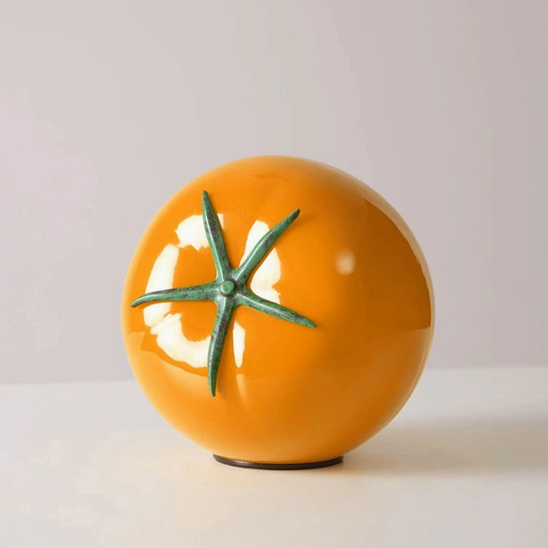 Yellow tomato glass lamp USB plug-in charging cable option